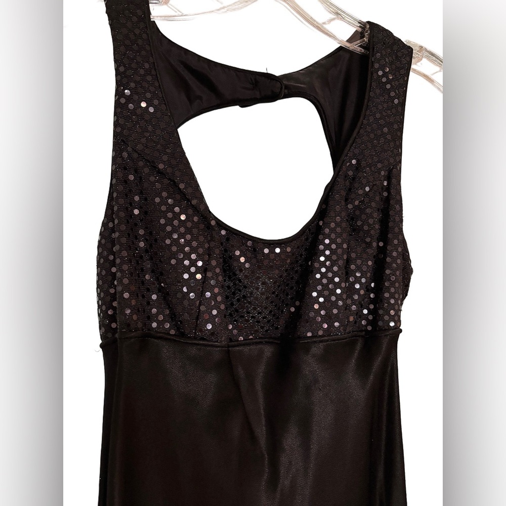 Vintage Sequin Top Black Dress by Blondie and Me Evening by Linda Bernell